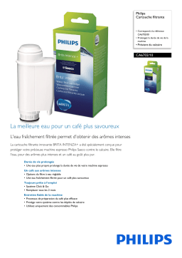 Philips CA6702/10 Cartouche filtrante Manuel utilisateur