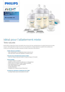 Avent SCD301/02 Avent Kit nouveau-né Natural Manuel utilisateur