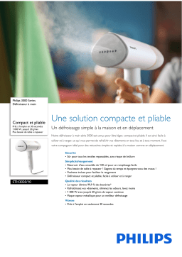 Philips STH3020/10 3000 Series Défroisseur à main Manuel utilisateur