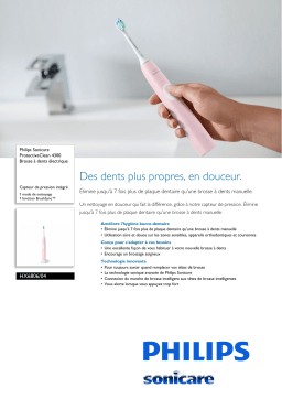 Sonicare HX6806/04 Sonicare ProtectiveClean 4300 Brosse à dents électrique Manuel utilisateur