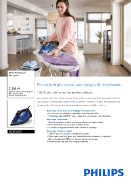 Philips GC3920/20 PerfectCare Fer vapeur Manuel utilisateur