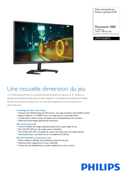 Philips 27M1N3200VS/01 Gaming Monitor Moniteur gaming Full HD Manuel utilisateur