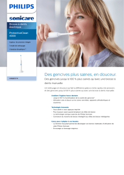 Sonicare HX6807/14 Sonicare ProtectiveClean 4300 Brosse à dents électrique Manuel utilisateur