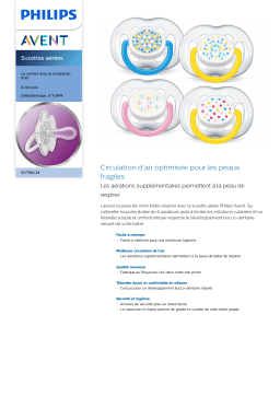 Avent SCF180/24 Avent Sucettes aérées Manuel utilisateur