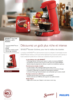 SENSEO® HD7829/81 SENSEO® Viva Café Machine à café à dosettes Manuel utilisateur