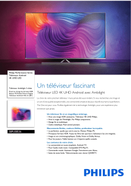 Philips 58PUS8536/12 Performance Series Téléviseur Android 4K UHD LED Manuel utilisateur