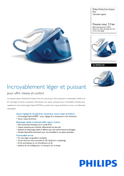 Philips GC8940/20 PerfectCare Expert Plus Centrale vapeur Manuel utilisateur