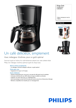 Philips HD7461/20 Daily Collection Cafetière Manuel utilisateur