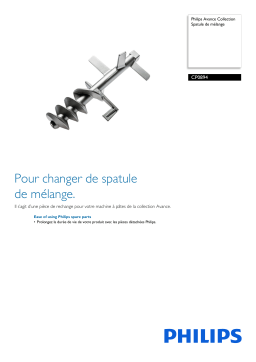 Philips CP0894/01 Avance Collection Spatule de mélange Manuel utilisateur