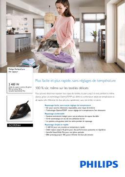 Philips GC3929/64 PerfectCare Fer vapeur Manuel utilisateur