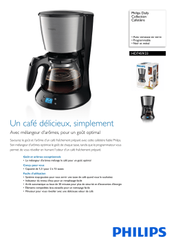 Philips HD7459/23 Daily Collection Cafetière Manuel utilisateur