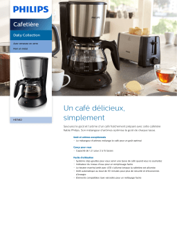 Philips HD7462/20R1 Daily Collection Cafetière Manuel utilisateur