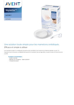 Avent SCF152/08 Avent Niplette™ Manuel utilisateur