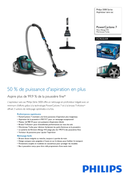 Philips FC9555/09 5000 Series Aspirateur sans sac Manuel utilisateur