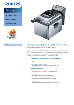 Philips HD6161/00 Friteuse Manuel utilisateur