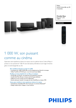 Philips HTB3520G/12 Home Cinéma Blu-ray 3D 5 enceintes Manuel utilisateur