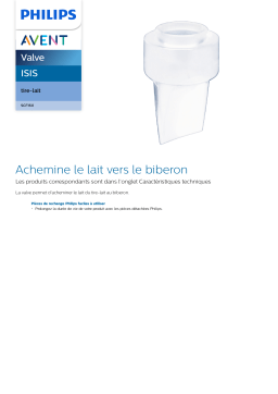 Avent SCF160/06 Avent ISIS Valve Manuel utilisateur