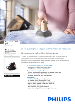 Philips PSG8140/80 PerfectCare 8000 Series Centrale vapeur Manuel utilisateur