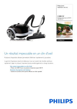 Philips FC9062/01 Jewel Aspirateur avec sac Manuel utilisateur