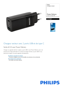 Philips DLP2681/03 Chargeur secteur Manuel utilisateur