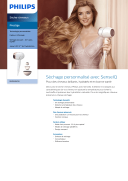 Philips BHD628/00 Sèche-cheveux Manuel utilisateur