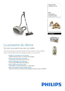 Philips FC9308/01 SilentStar Aspirateur avec sac Manuel utilisateur