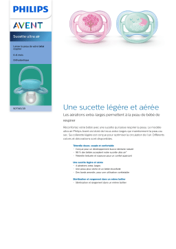 Avent SCF343/20 Avent Sucette ultra air Manuel utilisateur