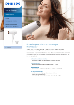 Philips BHD500/00 5000 Series Sèche-cheveux Manuel utilisateur