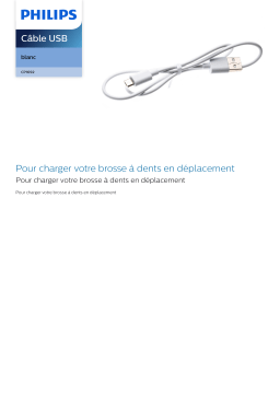 Philips CP1692/01 Câble USB Manuel utilisateur