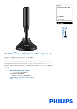 Philips SDV2300/10 Antenne TV numérique Manuel utilisateur