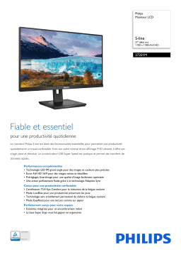 Philips 272S1M/00 Moniteur LCD Manuel utilisateur