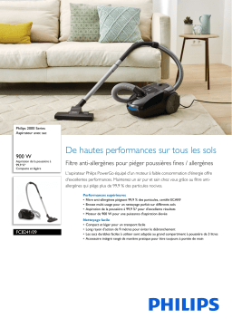 Philips FC8241/09 2000 Series Aspirateur avec sac Manuel utilisateur