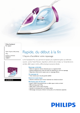 Philips GC2045/35 EasySpeed Fer vapeur Manuel utilisateur