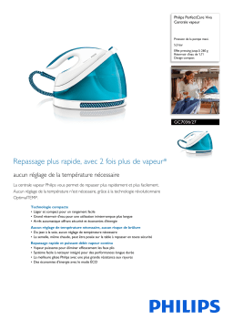 Philips GC7036/27 PerfectCare Viva Centrale vapeur Manuel utilisateur