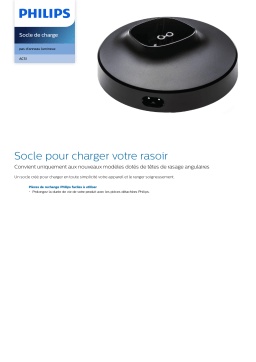 Philips AC51/01 Socle de charge Manuel utilisateur