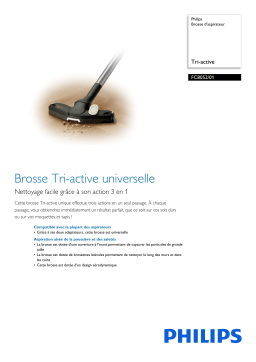 Philips FC8052/01 Brosse d'aspirateur Manuel utilisateur