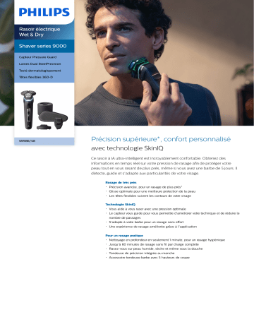 Philips S9986/58 Shaver series 9000 Rasoir électrique Wet & Dry Manuel utilisateur | Fixfr