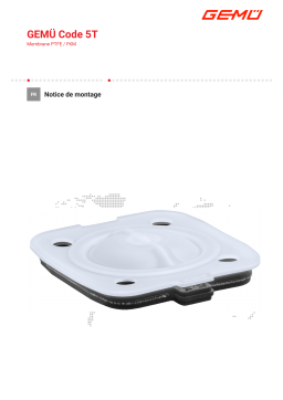 Gemu Code 5T PTFE / FKM diaphragm Manuel utilisateur