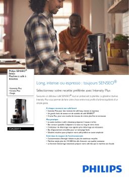 Philips CSA250/11 SENSEO® Select Machine à café à dosettes Manuel utilisateur
