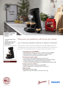 SENSEO® HD6563/64 SENSEO® Viva Café Machine à café à dosettes Manuel utilisateur