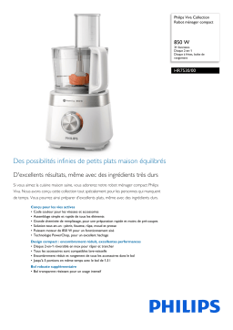 Philips HR7530/00 Viva Collection Robot ménager compact Manuel utilisateur