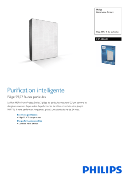 Philips FY1410/30 Filtre Nano Protect Manuel utilisateur