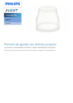 Avent SCF141/00 Avent Couvercle Manuel utilisateur