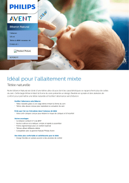 Avent SCF030/17 Avent Biberon Natural Manuel utilisateur