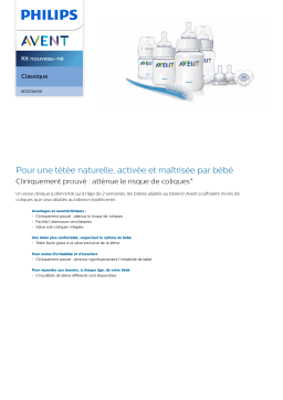 Avent SCD234/00 Avent Kit nouveau-né Manuel utilisateur