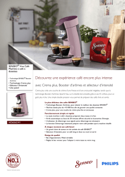 SENSEO® HD6563/41 SENSEO® Viva Café Machine à café à dosettes Manuel utilisateur