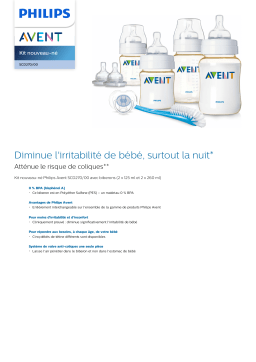 Avent SCD270/00 Avent Kit nouveau-né Manuel utilisateur