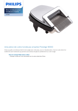 Philips CP1396/01 Bloc tondeuse pour tondeuse à barbe Manuel utilisateur