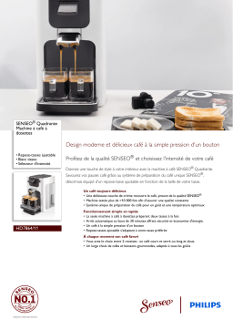 SENSEO® HD7864/11 SENSEO® Quadrante Machine à café à dosettes Manuel utilisateur