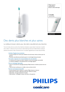 Sonicare HX6731/02 Sonicare HealthyWhite Brosse à dents électrique Manuel utilisateur